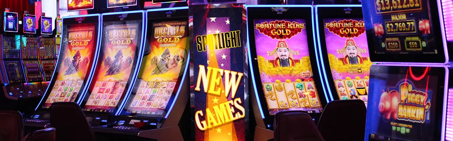 Sleek, modern slot display with glowing lucky sevens and gold coin effects on a premium dark background